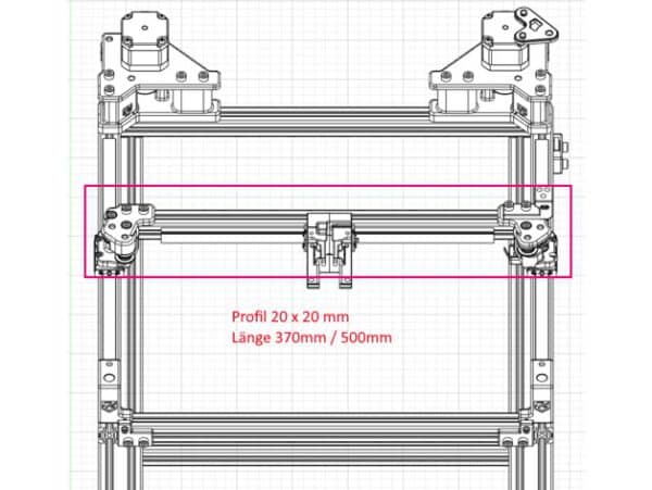 Profil 20x20mm ZeroG Mercury One Upgrade