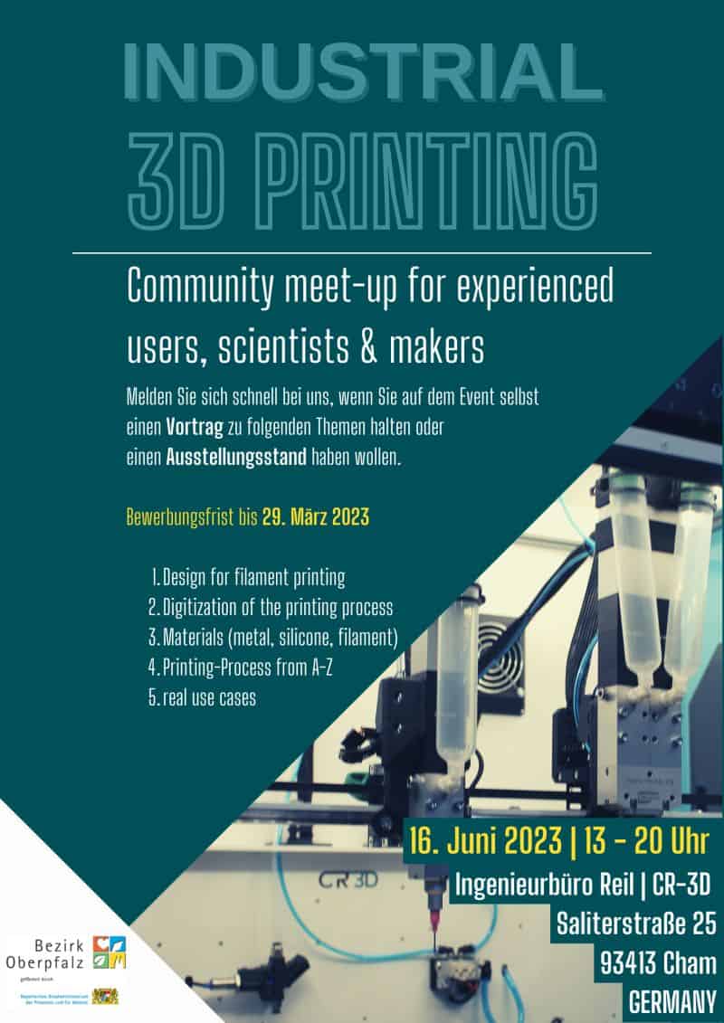 Bewerbung für das CR-3D Sommer-Event | Community meet-up for experienced users, scientists & makers