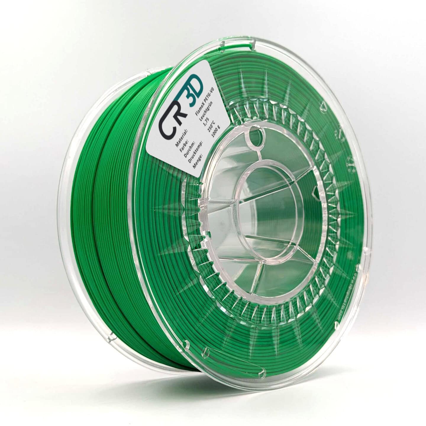 FlameX-PETG-UL94-V0_stehend_leuchtgrün